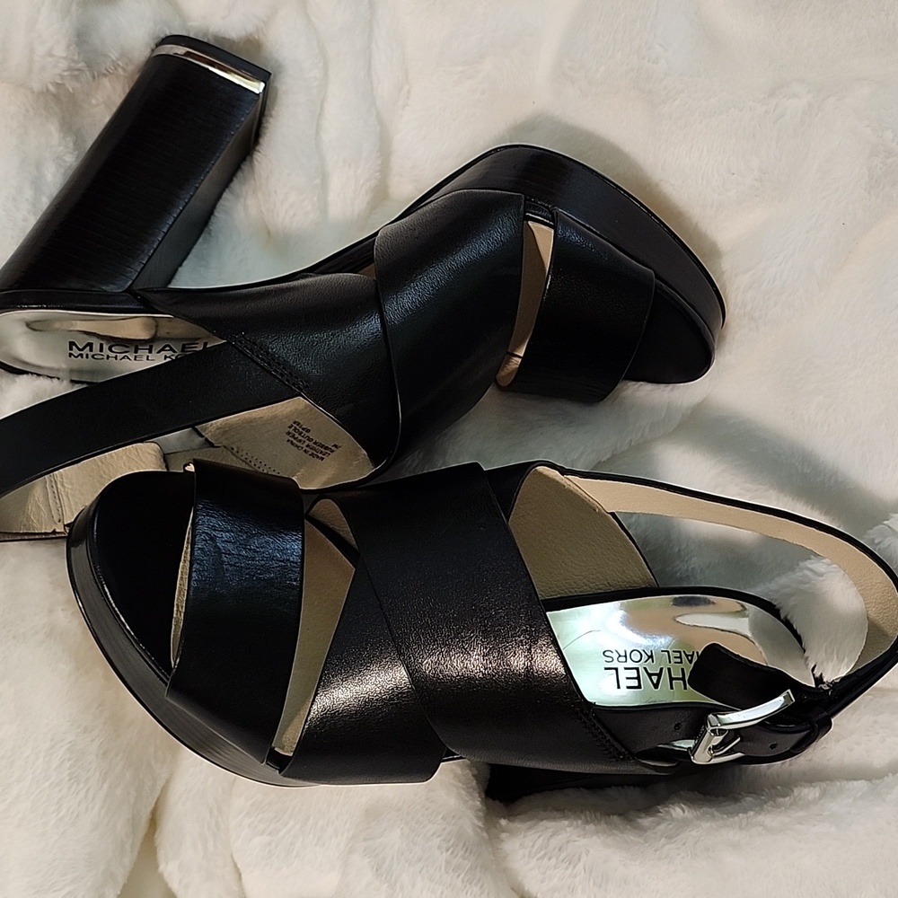 Michael Michael Kors Carla Platform Black  Heels